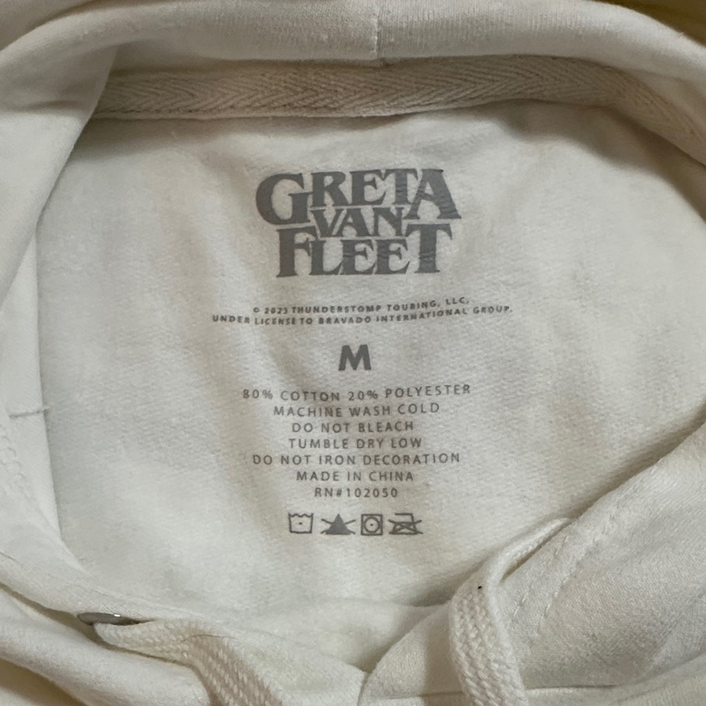 Greta Van Fleet Cream Hoodie - Picture 2 of 3